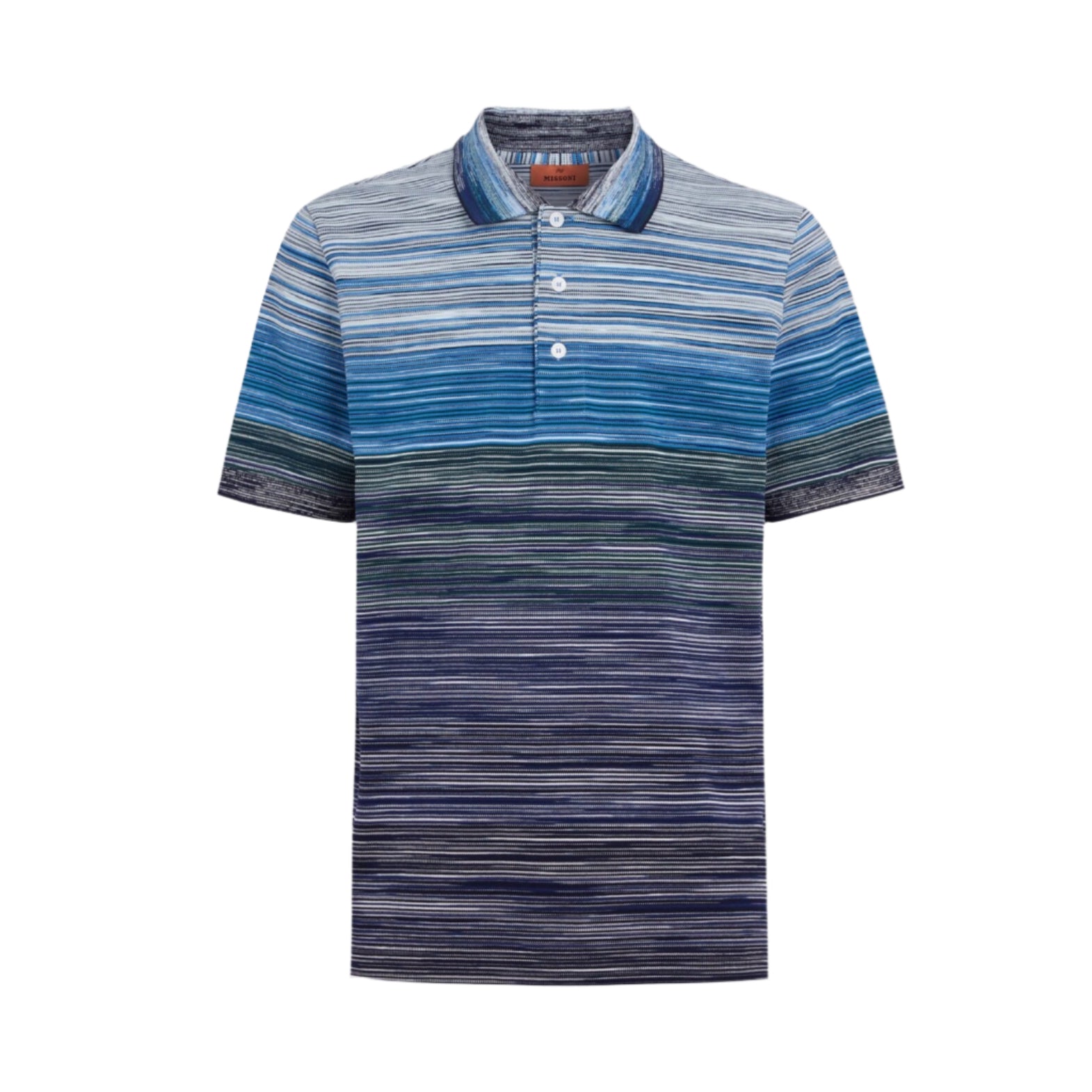 Missoni Spacedye Polo - Blue/Green/White
